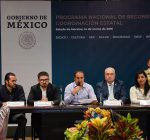 Firman gobiernos Estatal y Federal convenio de colaboración del Programa Nacional de Reconstrucción Convenio de colaboración